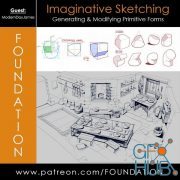 Foundation Patreon - Imaginative Sketching: Generating & Modifying Primitive Forms