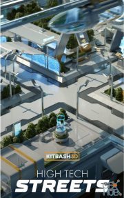 Kitbash3D – Props: High Tech Streets (FULL)
