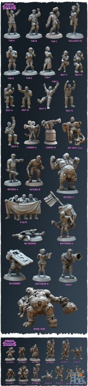 Kraken Fantasy Stadium Miniatures Pack – 3D Print