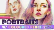 Steps to Creating Vivid Portraits with Coloured Pencils!