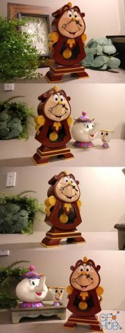 Cogsworth - Beauty and the Beast – 3D Print