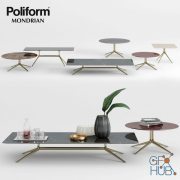 Table set Mondrian by Poliform