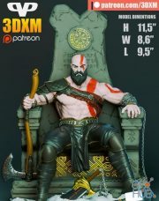 Kratos on Throne – 3D Print