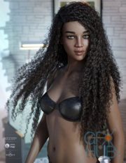 Pascale Hair For Genesis 3 and 8 Female(s)