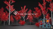 Tree Generator Setup (with wind) for Geometrynodes Fields for Blender 3.0