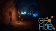 Unreal Engine – Crystal Mines - Scene and Assets