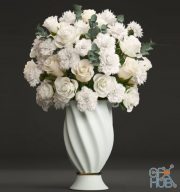 Bouquet of white flowers (max)