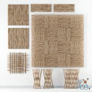 Decor of bamboo collection (max 2011 Vray)