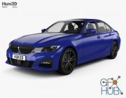 BMW 3 Series M-Sport sedan with HQ interior 2019