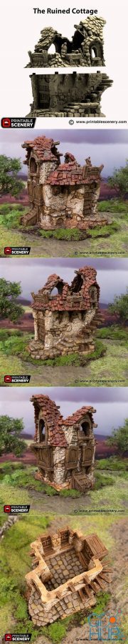 The Ruined Cottage – 3D Print