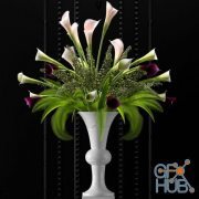 Classic vase with flowers