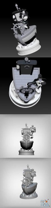 Mickey Mouse - Steamboat Willie – 3D Print