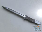 Steel handle blade