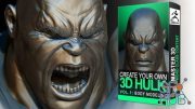 Cubebrush – Hulk Vol. 2: Armor Modeling Creation of Muscular 3D characters in Zbrush