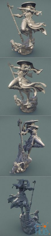 Mu Ron Yin the Wind Master – 3D Print