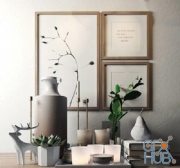 Decorative set - Vases 02 (max)