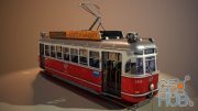 Stylized tram PBR