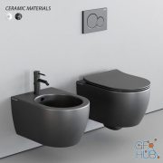 Scarabeo Ceramiche Moon Wall-Hung WC, design Massimiliano Braconi