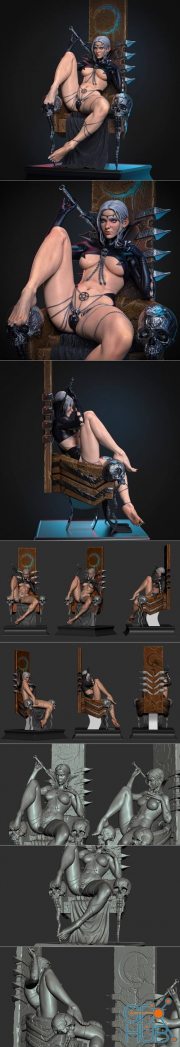 Throne Girl – 3D Print