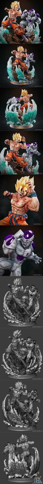 Goku Vs Freezer – 3D Print