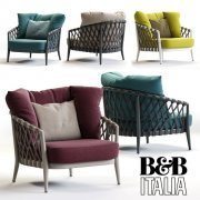 Outdoor armchair Erica by B&B Italia