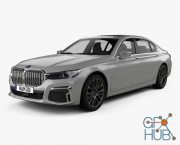 Hum 3D BMW 7 Series Le 2020 3D model (Complete) car