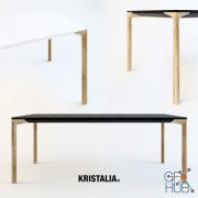 Table Kristalia Boiacca Wood (max 2010, fbx, obj)