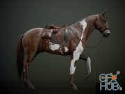 Ready Horse V2 (max, fbx, obj)