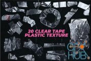 Envato – 20 Clear Tape Plastic Overlay Texture