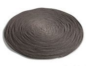Round rustic rug