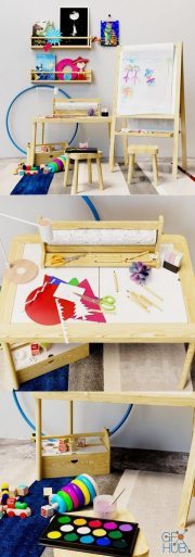 Children's decor easel Ikea