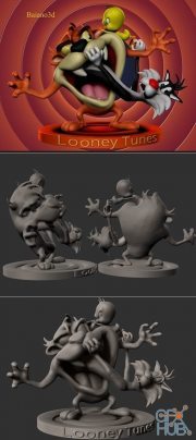 Taz Mania Looney Tunes – 3D Print