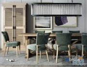Table and chair furniture 1-7