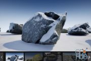 Unreal Engine Marketplace – Rock Pack Pro (Snow And Moss Options available now)