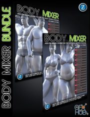 Daz3D, Poser: Body Mixer Bundle for Genesis 3 and 8 Male and Female