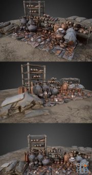 Assassins Creed Odyssey Fan Art - Market - Props PBR