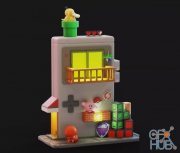 GameBoy House Diorama – 3D Print