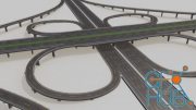 CGtrader – Highway Intersection Road Bridge