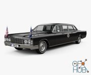Hum 3D Lincoln Continental US Presidential State Car 1969