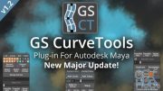 GS CurveTools v1.2 - Maya Plug-in. Curve Controlled Hair Cards, Pipes and more.