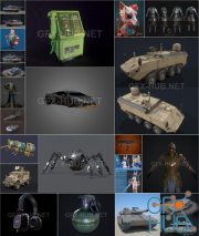 PBR Game 3D-Models Bundle February 2022