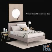Andes Deco Upholstered Bed (max 2013, obj)