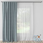 Curtain height 270 cm