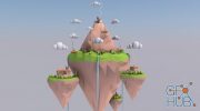 Skillshare – Creating a low poly floating islands in Cinema 4D