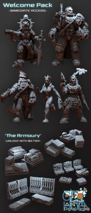 Anvil Digital Forge Character collection and The Armoury Welcome Pack – 3D Print