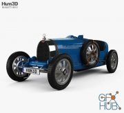 Hum 3D Bugatti Type 35 with HQ interior 1924