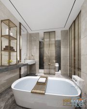 Modern bathroom interior 052