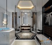 Modern bathroom interior 040
