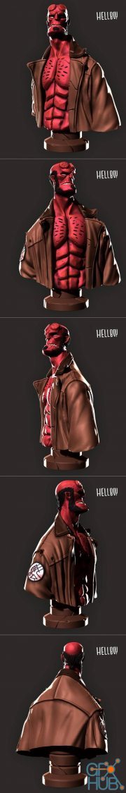 Hellboy Bust – 3D Print