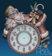 Santa Clock – 3D Print